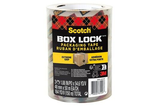 Scotch Box Lock Packaging Tape 3950-LR3-DC 48 mm x 50 m (Pack 3) 7100262924 - NWT FM SOLUTIONS - YOUR CATERING WHOLESALER