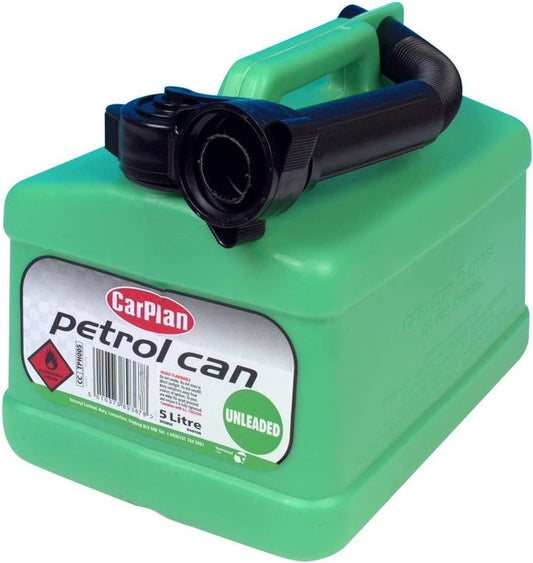 CarPlan Tetracan Green Petrol Can 5 Litre - NWT FM SOLUTIONS - YOUR CATERING WHOLESALER