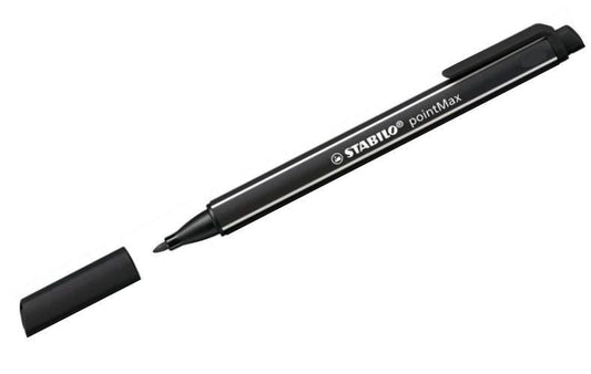 STABILO pointMax Nylon Tip Writing pen 0.4mm Line Black (Pack 10) 488/46 - NWT FM SOLUTIONS - YOUR CATERING WHOLESALER