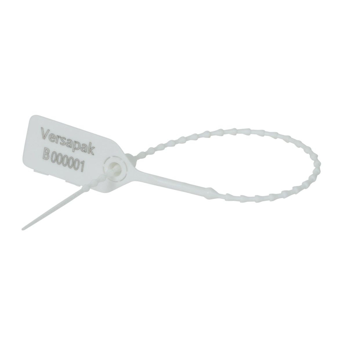 Versalite Pull Tight Seal Numbered White (Pack 1000) - PFSIG0198
