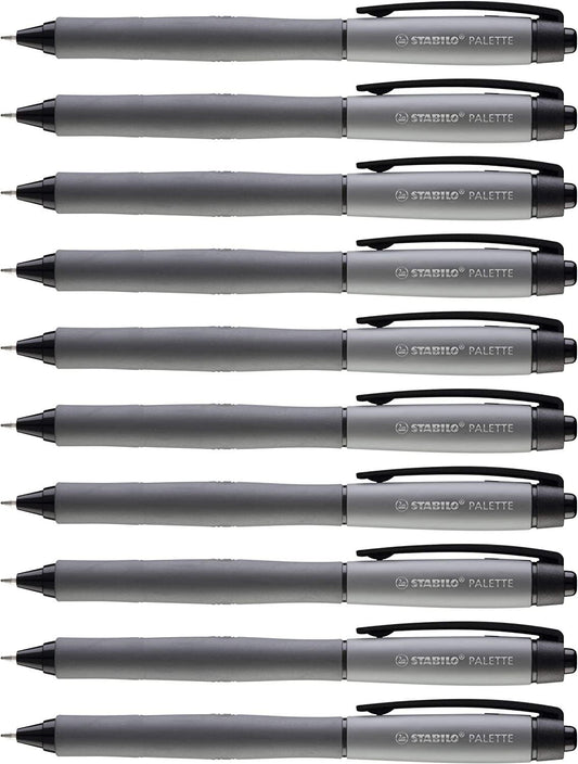 STABILO PALETTE Gel Rollerball 0.4mm Line Black (Pack 10) 268/46-01 - NWT FM SOLUTIONS - YOUR CATERING WHOLESALER