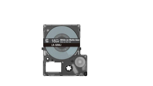 Epson LK-5BWJ White on Matte Black Tape Cartridge 18mm - C53S672083 - NWT FM SOLUTIONS - YOUR CATERING WHOLESALER
