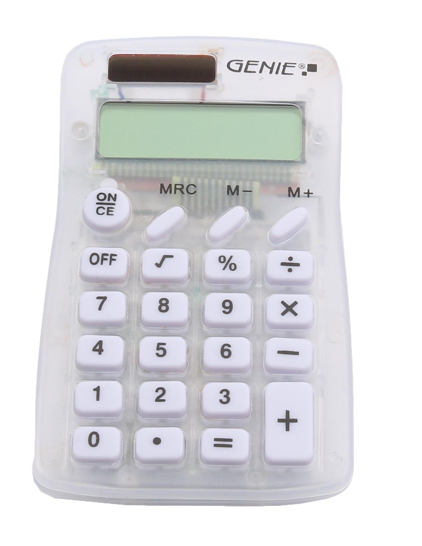 ValueX 8 Digit Pocket Calculator Clear 12598 - NWT FM SOLUTIONS - YOUR CATERING WHOLESALER