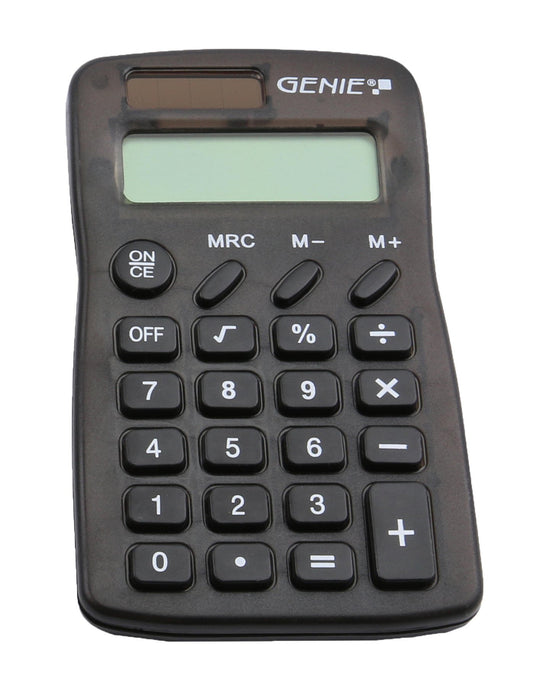 ValueX 8 Digit Pocket Calculator Black 12592 - NWT FM SOLUTIONS - YOUR CATERING WHOLESALER