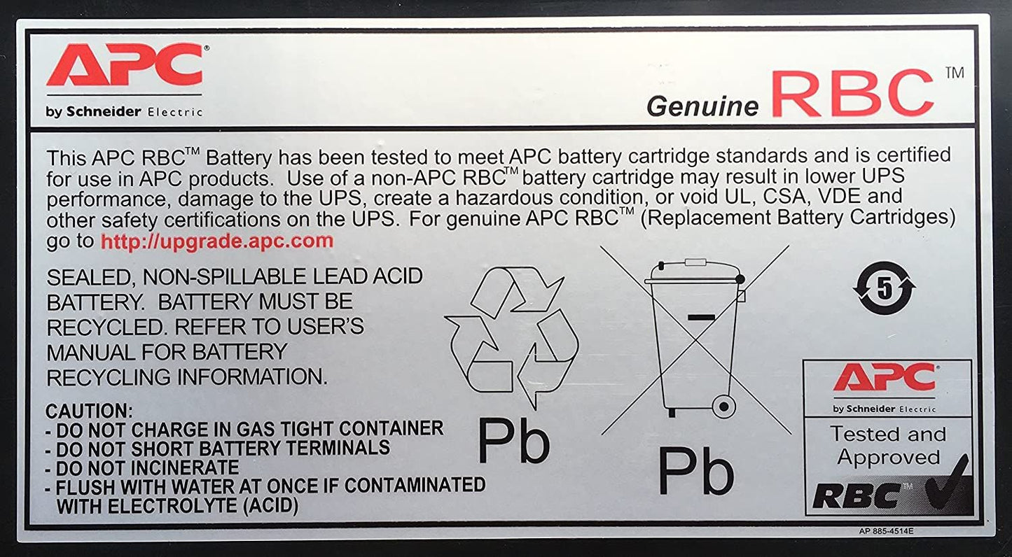 APC Replacement Battery Cartridge 118