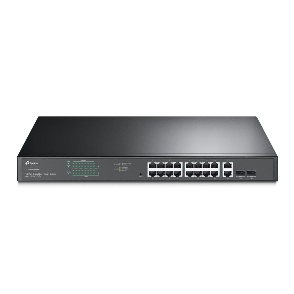 TP-Link JetStream 16-Port Gigabit Easy Smart Power over Ethernet Switch - NWT FM SOLUTIONS - YOUR CATERING WHOLESALER