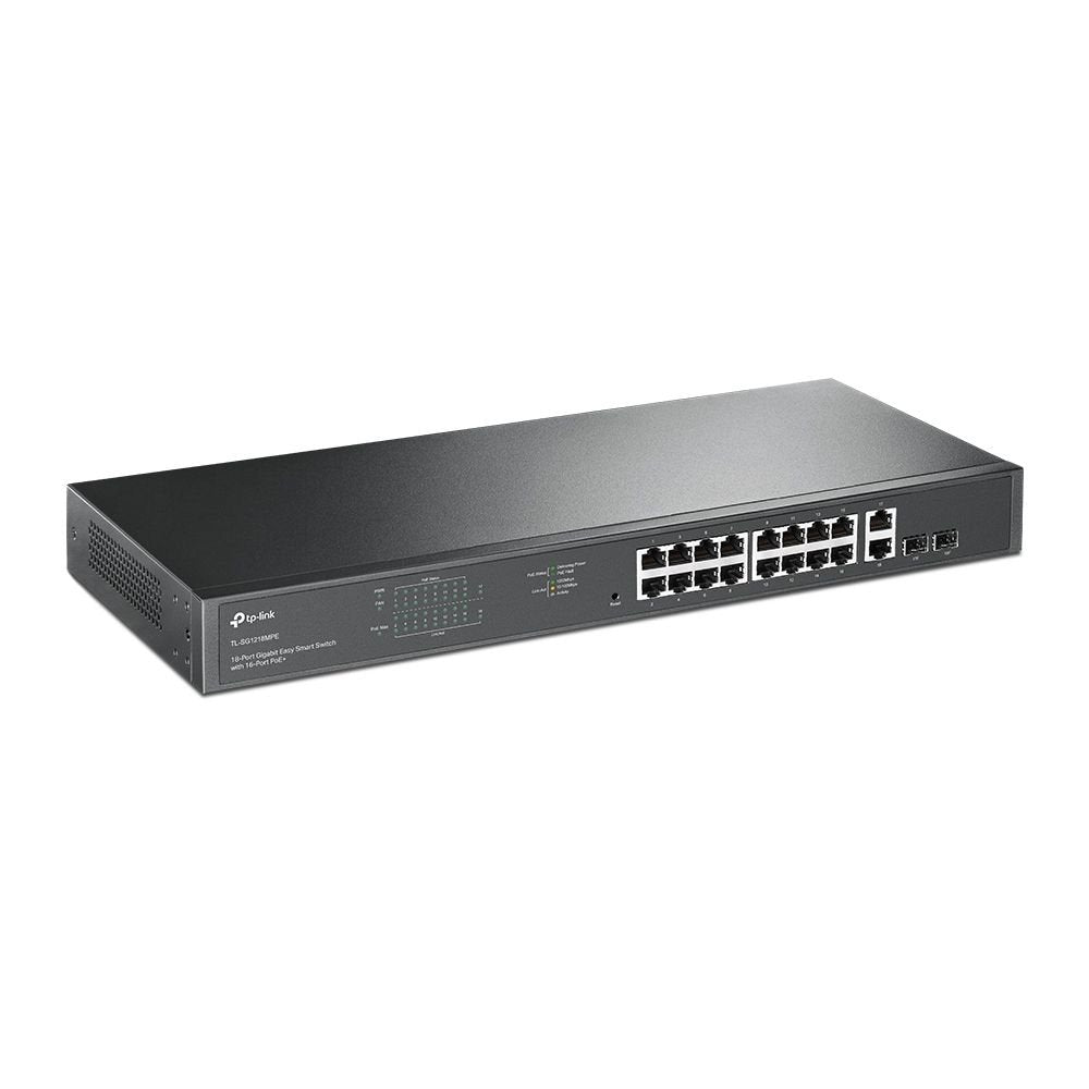 TP-Link JetStream 16-Port Gigabit Easy Smart Power over Ethernet Switch