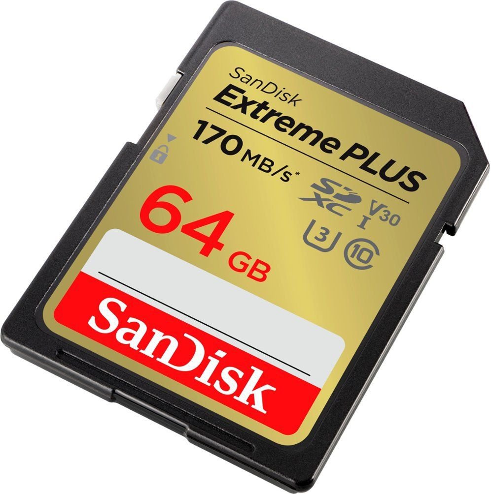 SanDisk Extreme PLUS 64GB UHS-I U3 Class 10 Memory Card