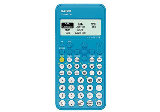 Casio Classwiz Scientific Calculator Blue  FX-83GTCW-BU-W-UT - NWT FM SOLUTIONS - YOUR CATERING WHOLESALER