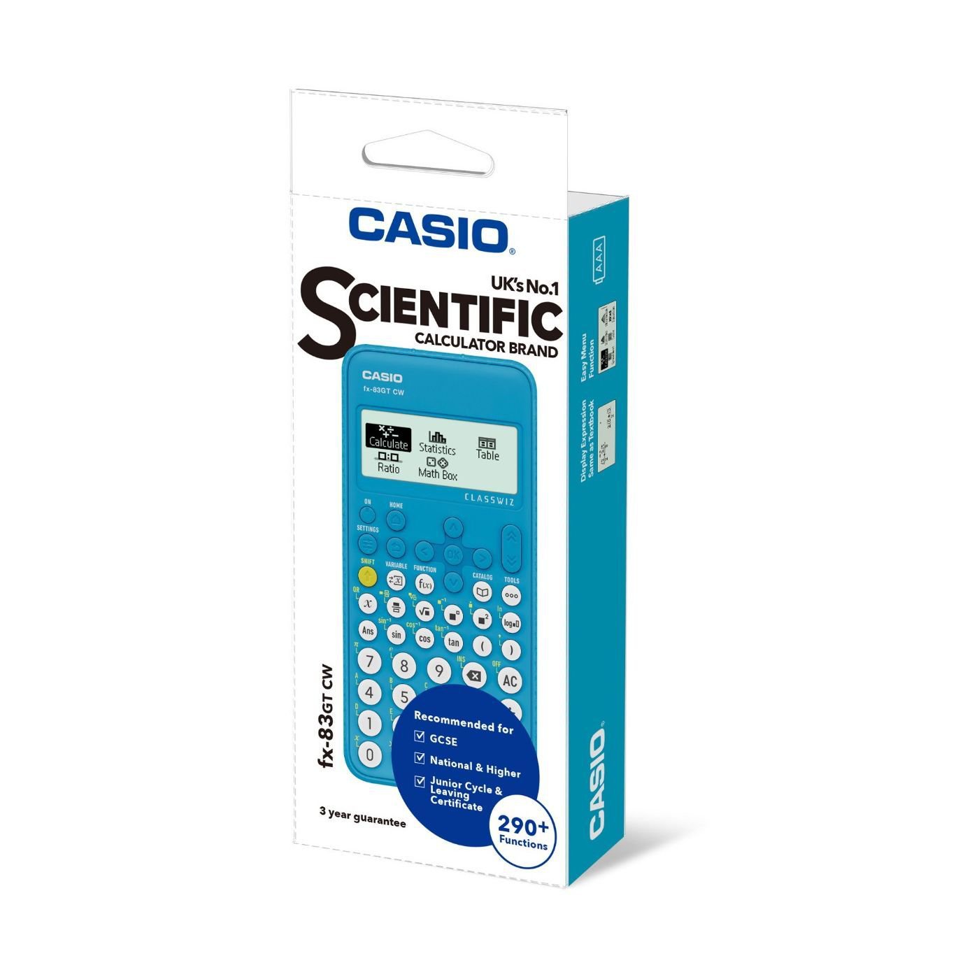 Casio Classwiz Scientific Calculator Blue FX-83GTCW-BU-W-UT