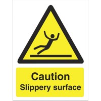 Stewart Superior Caution Slippery Surface Sign 150x200mm - W0134SAV-150X200 - NWT FM SOLUTIONS - YOUR CATERING WHOLESALER