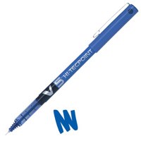 Pilot V5 Hi-Tecpoint Liquid Ink Rollerball Pen 0.5mm Tip 0.3mm Line Blue (Pack 12) - 100101203 - NWT FM SOLUTIONS - YOUR CATERING WHOLESALER