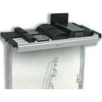 Arnos Hang A Plan Front Load Wall Rack A2 Black - D065 - NWT FM SOLUTIONS - YOUR CATERING WHOLESALER