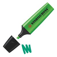 STABILO BOSS ORIGINAL Highlighter Chisel Tip 2-5mm Line Green (Pack 10) - 70/33 - NWT FM SOLUTIONS - YOUR CATERING WHOLESALER