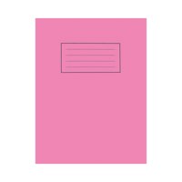 Silvine 9x7 inch/229x178mm Exercise Book Plain Pink 80 Pages (Pack 10) - EX112 - NWT FM SOLUTIONS - YOUR CATERING WHOLESALER