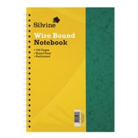 Silvine Luxpad A4 Wirebound Pressboard Cover Notebook Ruled 200 Pages Green (Pack 6) - SPA4 - NWT FM SOLUTIONS - YOUR CATERING WHOLESALER