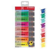 STABILO BOSS ORIGINAL Highlighter Chisel Tip 2-5mm Line Assorted Colours (Wallet 8) - 70/8 - NWT FM SOLUTIONS - YOUR CATERING WHOLESALER
