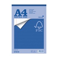 Silvine A4 Refill Pad FSC Ruled 160 Pages Blue (Pack 5) - FSCRP80 - NWT FM SOLUTIONS - YOUR CATERING WHOLESALER
