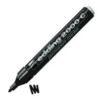edding 2000C Permanent Marker Bullet Tip 1.5-3mm Line Black (Pack 10) - 4-2000C001 - NWT FM SOLUTIONS - YOUR CATERING WHOLESALER
