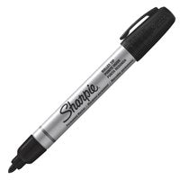 Sharpie Pro Metal Barrel Permanent Marker Bullet Tip 1.0mm Line Black (Pack 12) - S0945720 - NWT FM SOLUTIONS - YOUR CATERING WHOLESALER