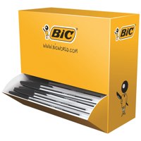 Bic Cristal Ballpoint Pen 1.0mm Tip 0.32mm Line Black (Pack 100) - 942911 - NWT FM SOLUTIONS - YOUR CATERING WHOLESALER