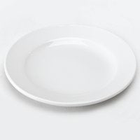 ValueX Wide Rimmed Plate 170mm (Pack 6) 305093 - NWT FM SOLUTIONS - YOUR CATERING WHOLESALER