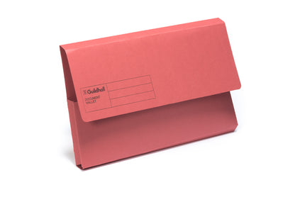 Guildhall Document Wallet Manilla Foolscap 285gsm Assorted Colours (Pack 50) - GDW1-ASTZ