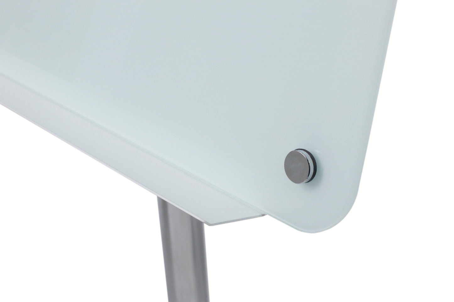 Bi-Office Mobile Glass Flipchart Easel 700x1000mm Magnetic Silver - GEA4850116