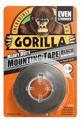 Gorilla Heavy Duty Black Mounting Tape 1.5m - NWT FM SOLUTIONS - YOUR CATERING WHOLESALER