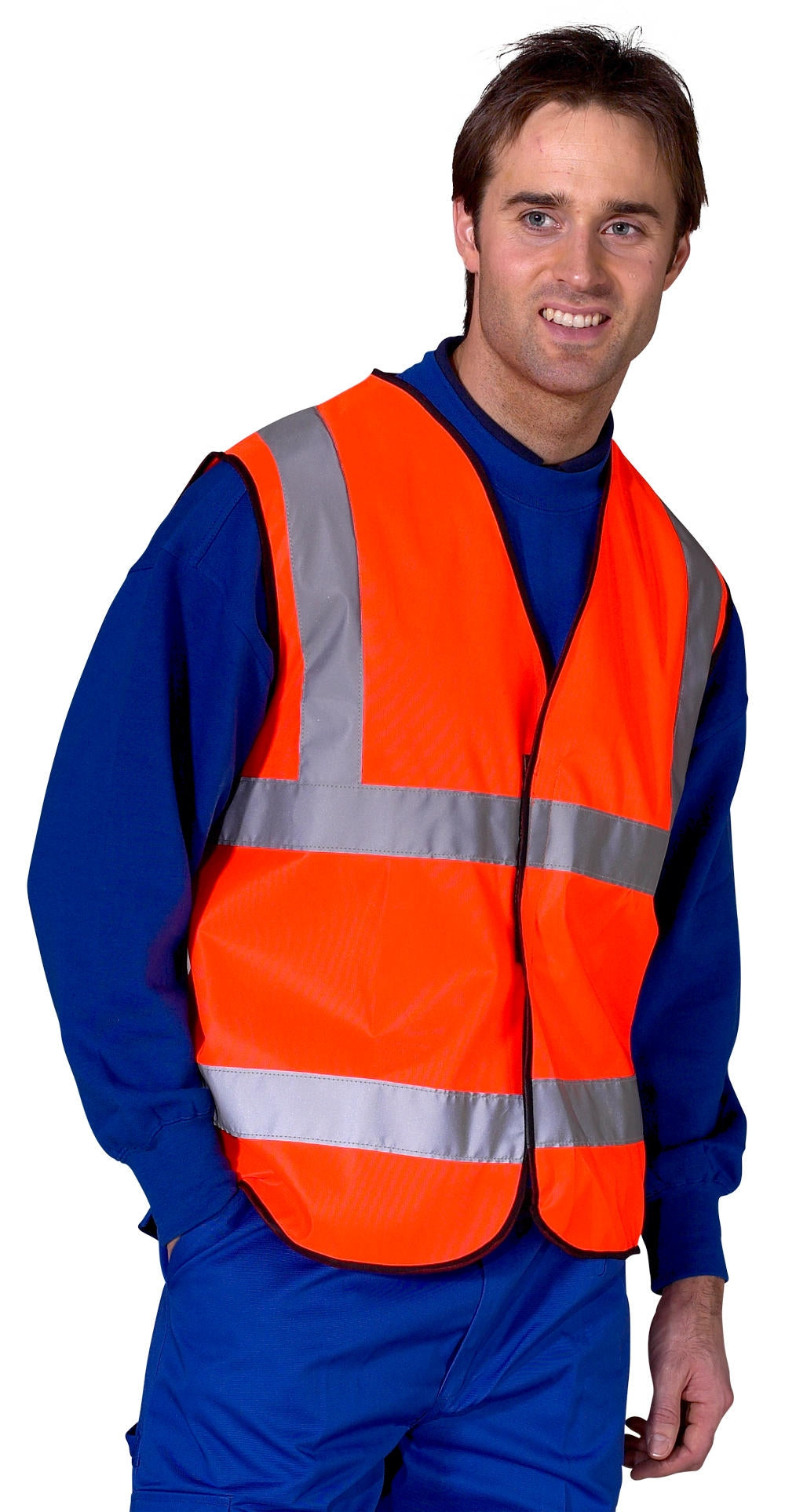 Beeswift High Visibility Medium Orange Vest - NWT FM SOLUTIONS - YOUR CATERING WHOLESALER