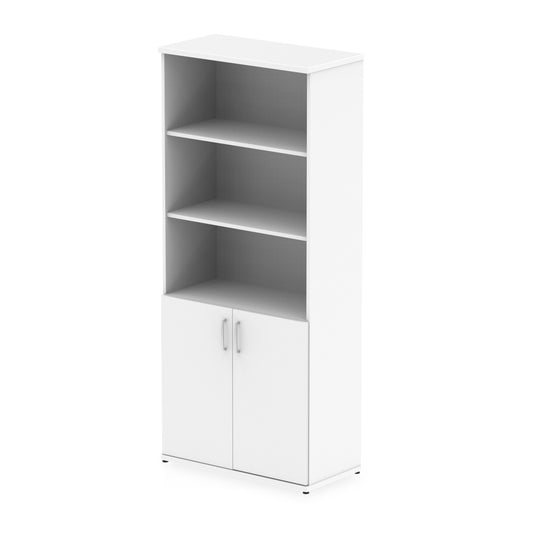 Impulse 2000mm Open Shelves Cupboard White I000167 - NWT FM SOLUTIONS - YOUR CATERING WHOLESALER