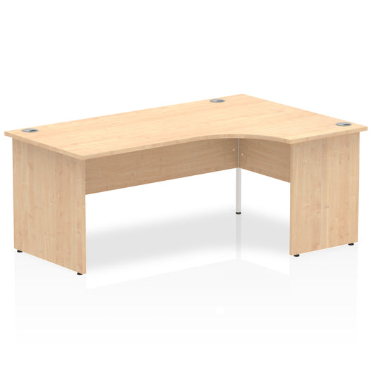 Dynamic Impulse 1800mm Right Crescent Desk Maple Top Panel End Leg I000456 - NWT FM SOLUTIONS - YOUR CATERING WHOLESALER