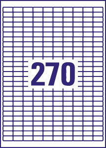 Avery Inkjet Mini Label 17.8x10mm 270 Per A4 Sheet White (Pack 6750 Labels) J8659-25