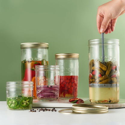 Kilner Wide Mouth Preserve Glass Jar 1 Litre