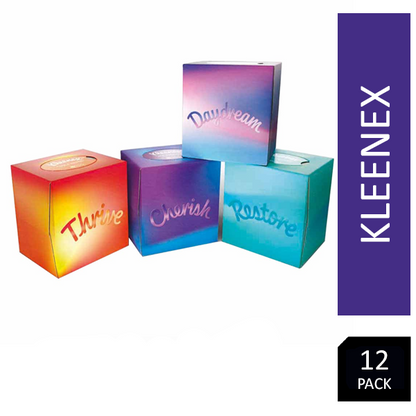 Kleenex Cube Tissues 12 x 48's - NWT FM SOLUTIONS - YOUR CATERING WHOLESALER