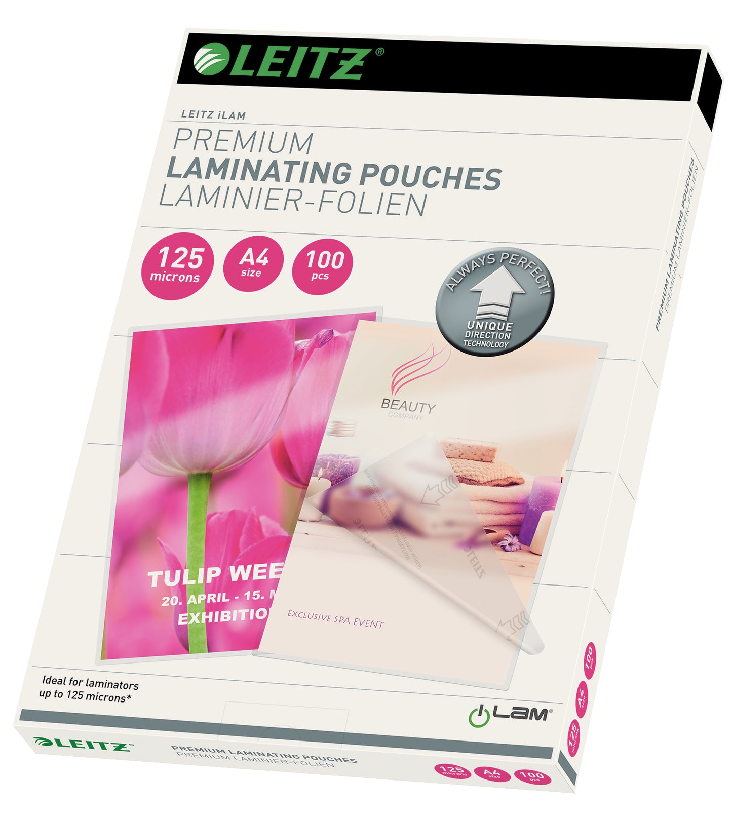 Leitz iLAM Premium Laminating Pouches A4 125 Microns (Pack 100) 74810000