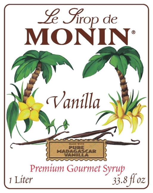 Monin Vanilla Coffee Syrup 1 Litre