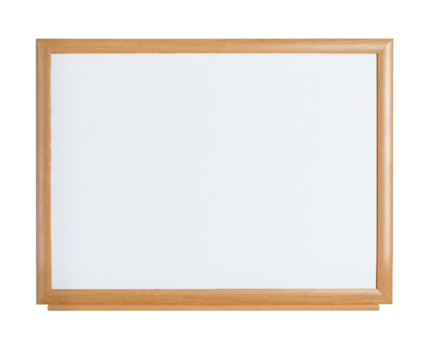 Bi-Office Earth-It Non Magnetic Melamine Whiteboard Oak Wood Frame 1200x900mm - MB14002318 - NWT FM SOLUTIONS - YOUR CATERING WHOLESALER