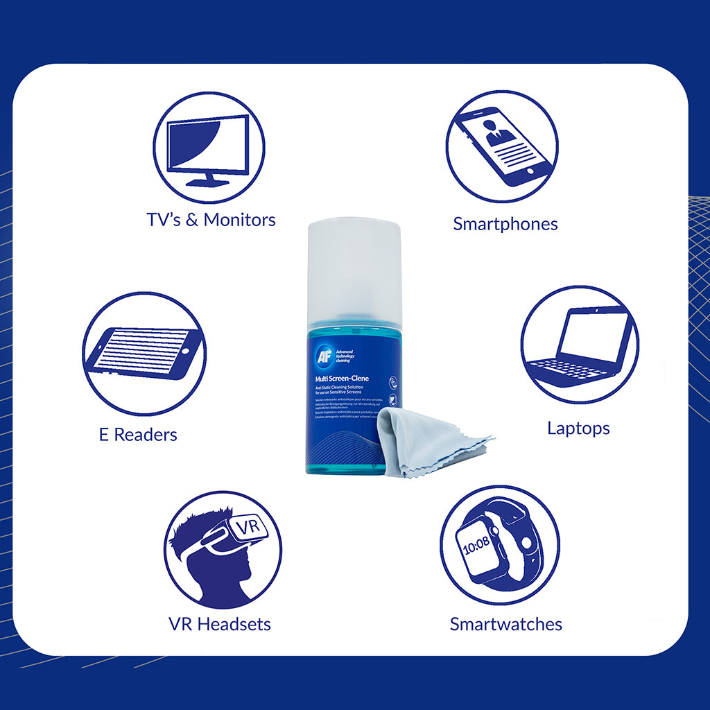 AF Screen-Clene Spray with Cloth 200ml MCA 200MIF