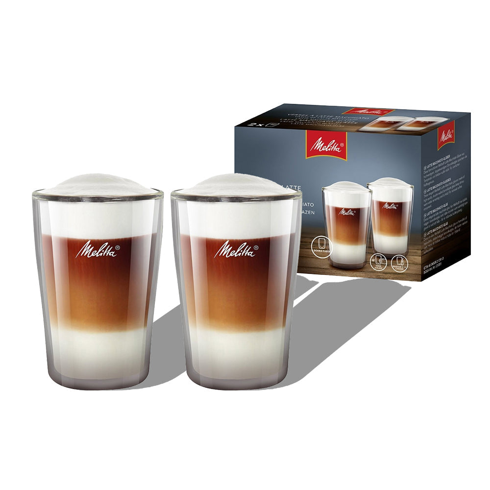Melitta Latte Glass Set 0.3 Litre Pack 2's - NWT FM SOLUTIONS - YOUR CATERING WHOLESALER