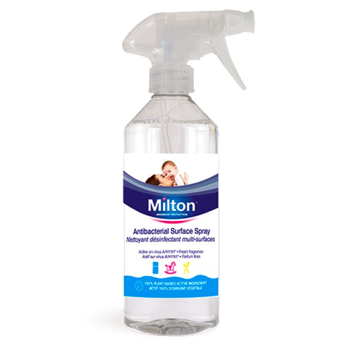 Milton Antibacterial Surface Spray 500ml - NWT FM SOLUTIONS - YOUR CATERING WHOLESALER