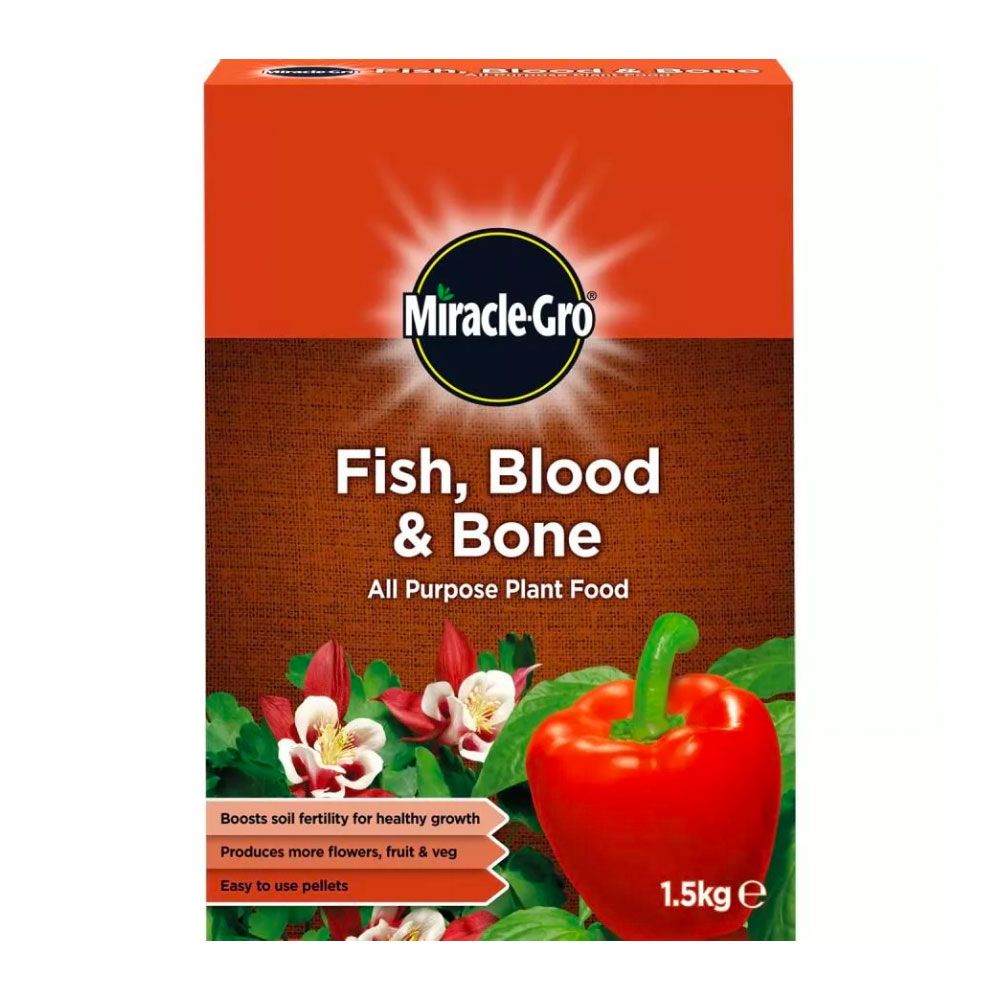 Miracle-Gro Fish, Blood & Bone All Purpose Plant Food 1.5kg - NWT FM SOLUTIONS - YOUR CATERING WHOLESALER