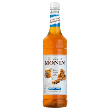 Monin No Added Sugar Salted Caramel Coffee Syrup 1 Litre (Plastic) - NWT FM SOLUTIONS - YOUR CATERING WHOLESALER