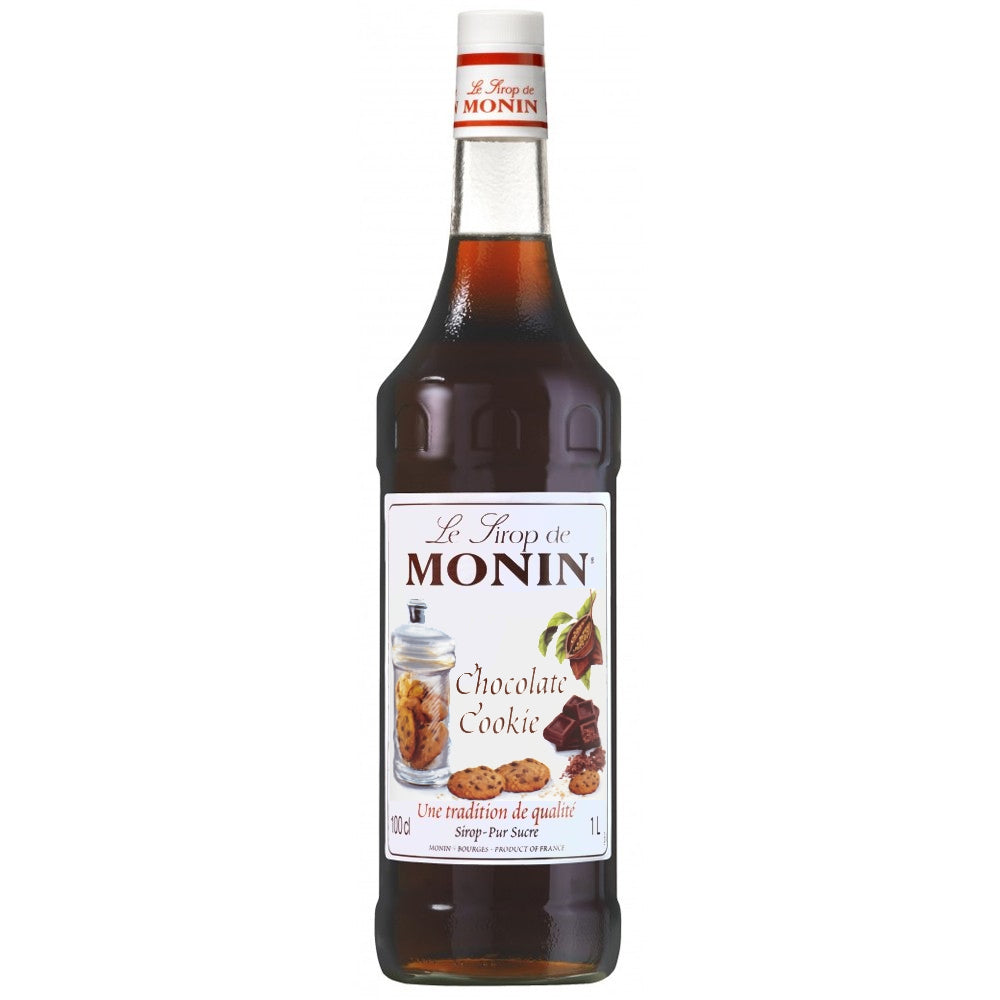 Monin Chocolate Cookie Coffee Syrup 1litre (Plastic) - NWT FM SOLUTIONS - YOUR CATERING WHOLESALER