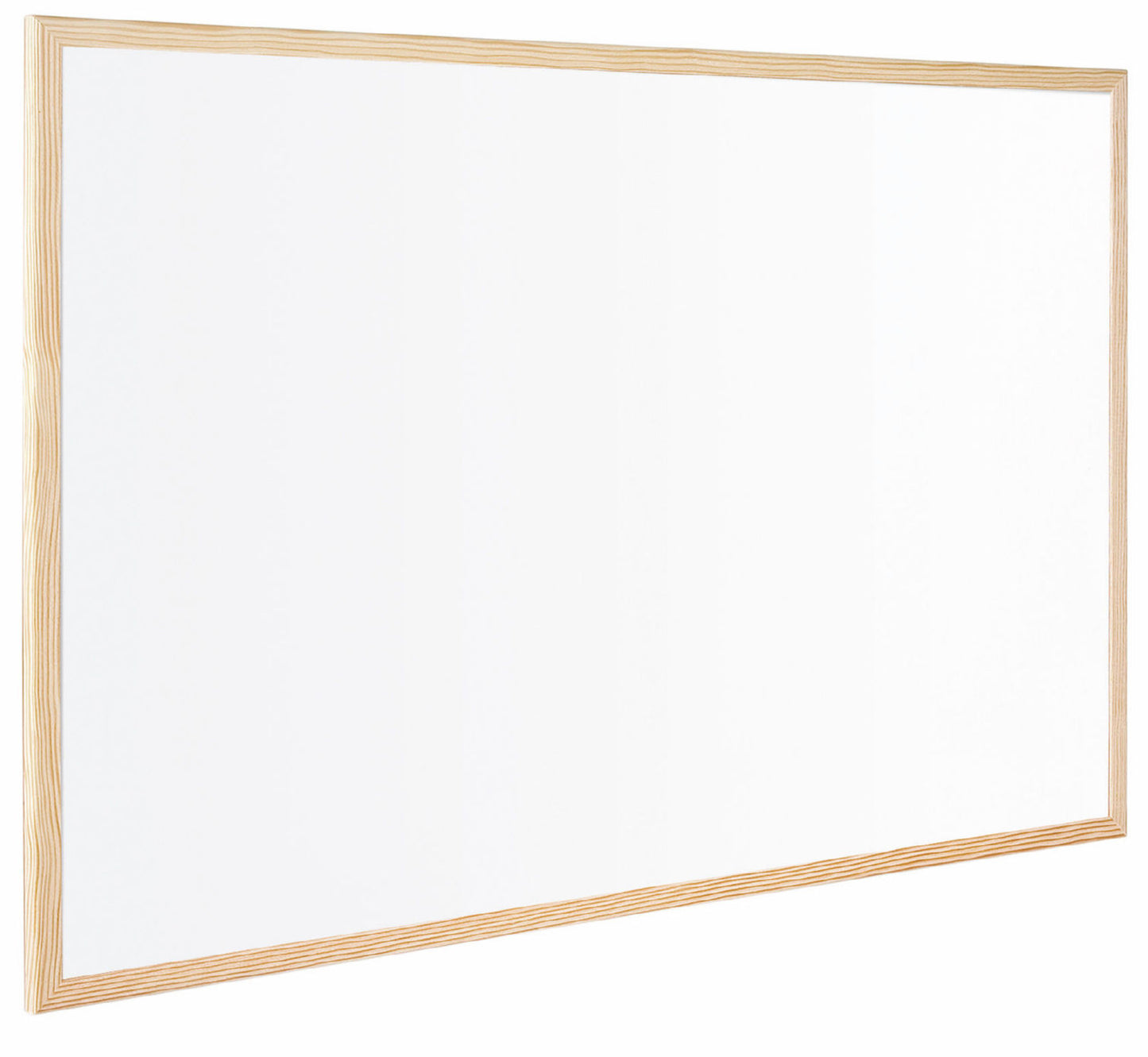 Bi-Office Non Magnetic Melamine Whiteboard Pine Wood Frame 600x400mm - MP03001010