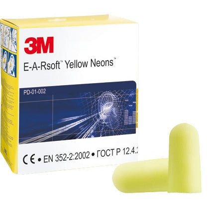 EAR Neons Yellow Earplugs Pack 250's - NWT FM SOLUTIONS - YOUR CATERING WHOLESALER