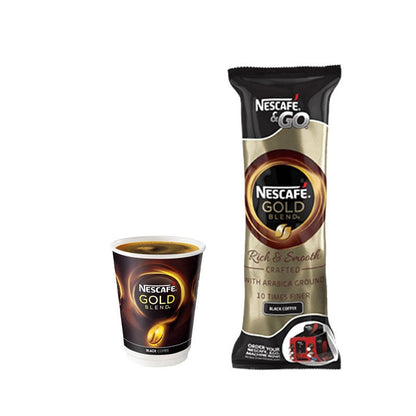 Nescafe & Go Gold Blend Black Cups (Sleeve of 8)
