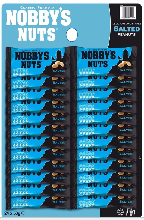 Nobby's Nuts Salted 24x50g
