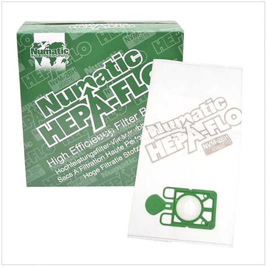 Numatic Hepa-Flo 604016 NVM-2BH Vacuum Bags Pack 10's - NWT FM SOLUTIONS - YOUR CATERING WHOLESALER