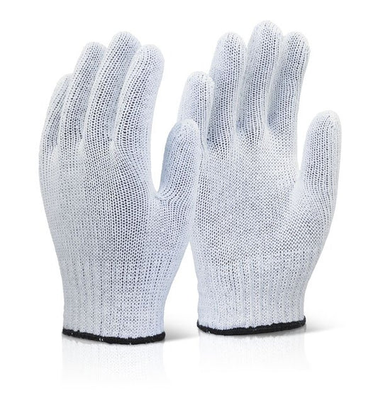 Mixed Fibre White Gloves (Pair) 20's - NWT FM SOLUTIONS - YOUR CATERING WHOLESALER